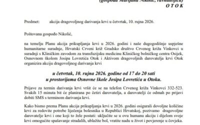 Hrvatski crveni križ – Akcija dragovoljnog darivanja krvi